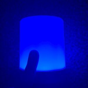This is a changing color tap lamp